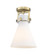 Newton Cone - 1 Light - 8 inch - Brushed Brass - Semi-Flush Mount (3442|411-1F-BB-G411-8WH)