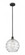 Athens Deco Swirl - 1 Light - 12 inch - Matte Black - Cord hung - Mini Pendant (3442|616-1S-BK-G1213-12-LED)