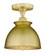 Adirondack - 1 Light - 8 inch - Satin Gold - Semi-Flush Mount (3442|616-1F-SG-M14-SG)