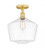 Cindyrella - 1 Light - 12 inch - Satin Gold - Semi-Flush Mount (3442|616-1F-SG-G652-12)