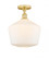 Cindyrella - 1 Light - 12 inch - Satin Gold - Semi-Flush Mount (3442|616-1F-SG-G651-12)