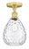 Waverly - 1 Light - 8 inch - Satin Gold - Semi-Flush Mount (3442|616-1F-SG-G372)