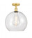 Athens - 1 Light - 14 inch - Satin Gold - Semi-Flush Mount (3442|616-1F-SG-G122-14)