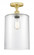 Cobbleskill - 1 Light - 9 inch - Satin Gold - Semi-Flush Mount (3442|616-1F-SG-G112-L)
