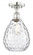 Waverly - 1 Light - 8 inch - Polished Nickel - Semi-Flush Mount (3442|616-1F-PN-G372)