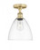 Bristol - 1 Light - 9 inch - Brushed Brass - Semi-Flush Mount (3442|616-1F-BB-GBD-92)