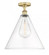 Berkshire - 1 Light - 16 inch - Brushed Brass - Semi-Flush Mount (3442|616-1F-BB-GBC-162)