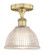 Arietta - 1 Light - 8 inch - Brushed Brass - Semi-Flush Mount (3442|616-1F-BB-G422)
