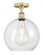 Athens - 1 Light - 12 inch - Brushed Brass - Semi-Flush Mount (3442|616-1F-BB-G122-12)
