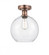 Athens - 1 Light - 10 inch - Antique Copper - Semi-Flush Mount (3442|616-1F-AC-G124-10)