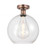 Athens - 1 Light - 12 inch - Antique Copper - Semi-Flush Mount (3442|616-1F-AC-G122-12)