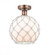Farmhouse Rope - 1 Light - 10 inch - Antique Copper - Semi-Flush Mount (3442|616-1F-AC-G121-10RW)