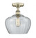 Fenton - 1 Light - 11 inch - Antique Brass - Semi-Flush Mount (3442|616-1F-AB-G92-L)