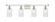 Clymer - 4 Light - 34 inch - White Polished Chrome - Bath Vanity Light (3442|516-4W-WPC-G804)