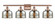 Bell - 4 Light - 38 inch - Antique Copper - Bath Vanity Light (3442|916-4W-AC-G78)