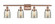 Bell - 4 Light - 36 inch - Antique Copper - Bath Vanity Light (3442|916-4W-AC-G58)