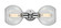 Sphere - 2 Light - 21 inch - Polished Chrome - Bath Vanity Light (3442|900-2W-PC-G122)