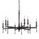 Golden Lighting Landon 9-light Chandelier in Matte Black (36|3509-9 BLK)