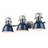 Yep by Golden Lighting Duncan 3-light Vanity in Chrome and Navy Blue shade (36|3602-BA3 CH-NVY)