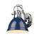 Yep by Golden Lighting Duncan 1-light Vanity in Chrome and Navy Blue shade (36|3602-BA1 CH-NVY)