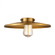 Railroad Light 12 inch Brushed Brass Metal Shade (3442|MFR-12-BB)