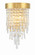 Winfield 2 Light Antique Gold Sconce (205|WIN-212-GA-CL-MWP)