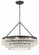 Calypso 25'' Crystal Teardrop Matte Black Chandelier (205|237-MK)
