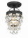 Calypso 7.25'' Crystal Teardrop Matte Black Semi Flush Mount (205|131-MK_CEILING)
