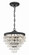 Calypso 13'' Crystal Teardrop Matte Black Chandelier (205|130-MK)