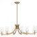 Miccio 6-Light Bronze Gold Linear Chandelier (26|MIC638BGD)