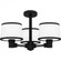 Kylen 3-Light Matte Black Semi-Flush Mount Light (26|KYL1722MBK)