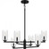 Cunningham 6-Light Matte Black Chandelier (26|CUN5026MBK)