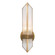 Cairo 4-in Ribbed Glass/Vintage Brass 1 Light Wall/Vanity (7713|WV332904VBCR)