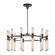 Edwin 38-in Urban Bronze/Frosted Ribbed Glass LED Chandeliers (7713|CH348038UBFR)