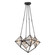Cairo 21-in Ribbed Glass/Urban Bronze 4 Lights Chandeliers (7713|CH332421UBCR)