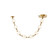 Marni 8 Head Natural Brass LED Pendant (7713|PD321708NB)