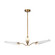 Osorio 46-in Matte White/Vintage Brass LED Chandeliers (7713|CH347346MWVB)