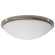 Button; 17 Inch LED Flush Mount Fixture; Brushed Nickel Finish; CCT Selectable; 120 Volts (81|62/1844)