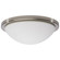 Button; 13 Inch LED Flush Mount Fixture; Brushed Nickel Finish; CCT Selectable; 120 Volts (81|62/1843)