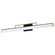 Solano Large Vanity; LED; Black and Brushed Brass Finish; White Acrylic Lens (81|62/1539)
