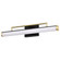 Solano Medium Vanity; LED; Black and Brushed Brass Finish; White Acrylic Lens (81|62/1538)