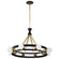 Marsden 8 Light Chandelier; Matte Black and Natural Brass Finish (81|60/7868)