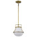 Valdora 1 Light Pendant; 10 Inches; Natural Brass Finish; White Opal Glass (81|60/7862)