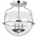 Amado 3 Light Semi Flush Mount; Polished Nickel Finish; Clear Glass (81|60/7822)