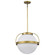 Lakeshore 1 Light Large Pendant; Natural Brass Finish; White Opal Glass (81|60/7785)