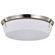 Rowen 4 Light Flush Mount; Brushed Nickel Finish; Etched White Glass (81|60/7761)