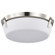 Rowen 3 Light Flush Mount; Brushed Nickel Finish; Etched White Glass (81|60/7760)