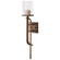 Terrace 1 Light Wall Sconce; Natural Brass Finish; Crackel Glass (81|60/7749)
