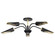Marc 5 Light Chandelier; Matte Black Finish; Gold Accents (81|60/7295)