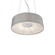 Single LED Pendant with Round Grey Linen Shade (461|PD9520-GY)